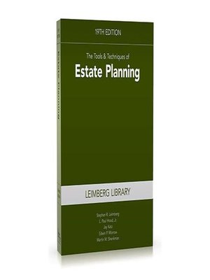 cover image of The Tools & Techniques of Estate Planning, 1